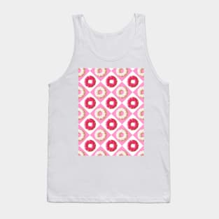 Pink and White Donut Heaven | Pop Art Tank Top